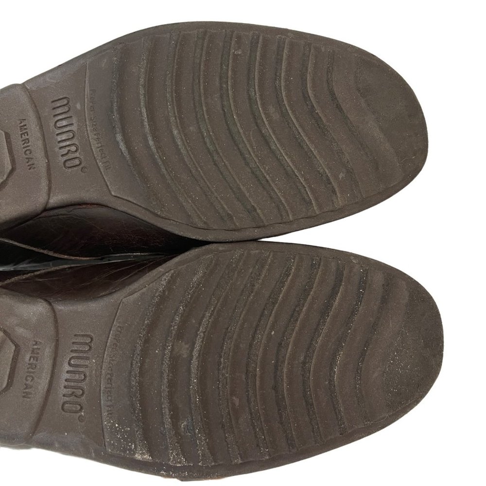 Munro M740521 Womens Size 8.5N Brown Leather Slip On Loafers - No Insoles - Picture 8 of 11